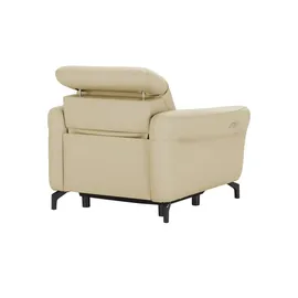 Uno Relaxsessel Basel Leder 99 x 87 x 96 cm Beige elektrisch