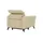 Uno Relaxsessel Basel Leder 99 x 87 x 96 cm Beige elektrisch