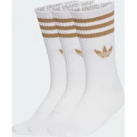 adidas 3-Streifen Crew Socken 3er Pack Weiß 40-42