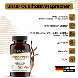 shroomy Cordyceps Extrakt Kapseln 240 St.
