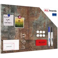 ALLboards Magnettafel 60 x 40 cm Rostfarbe