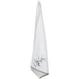 Clayre & Eef Geschirrtuch 50x70 cm Weiß Baumwolle Oliven