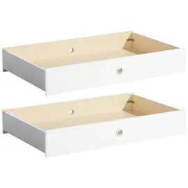 WIMEX Bettkasten Filou 2er Set Dekor Weiß