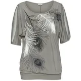 LASCANA Strandshirt Damen grau-bedruckt Gr.40/42