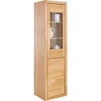 Home Affaire Vitrine »Logo,180cm hoch,42 cm tief,Fronten Massivholz,5Fächer,Böden variabel«,