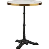 Blumfeldt Bistrotisch Beistelltisch Ø 57,5 cm Gold/Weiß