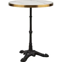 Blumfeldt Bistrotisch Beistelltisch Ø 57,5 cm Gold/Weiß