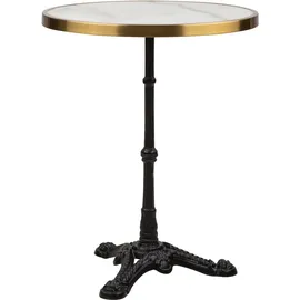 Blumfeldt Bistrotisch Beistelltisch Ø 57,5 cm Gold/Weiß