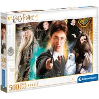 CLEMENTONI 35083 Harry Potter – Puzzle 500 Teile ab 9 Jahren, buntes Erwachsenenpuzzle mit kräftigen Farben, Geschicklichkeitsspiel für die ganze Familie, schöne Geschenkidee