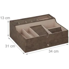 Relaxdays Schmuckboxen mit Schublade