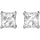 Swarovski Ohrstecker Stilla Square Attract silber 5430365