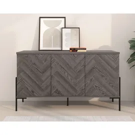 OTTO home Eadwine 130 x 75 x 38 cm Weiß Eiche