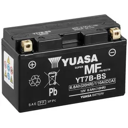 YUASA Werkseitig aktivierte wartungsfreie W/C-Batterie - YT7B