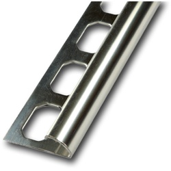 Viertelkreisprofil / Ecken Edelstahl - glänzend | Innenecke - 12,5 mm
