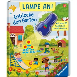 Ravensburger Lampe an! Entdecke den Garten: Mit über 50 magischen Leucht-Bildern