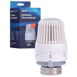 Sanicomfort Heizkörperthermostat Heimeier-kompatibel 6-28 °C weiß