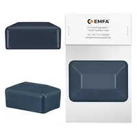 EMFA Zaunpfahlkappe rechteckig 40x60 mm Anthrazit 1 Stück Pfostenkappen Kunststoff Pfostenkappen Abdeckkappen Zaunkappen