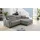 JOB Eckcouch Mikrofaser 3-Sitzer Grau