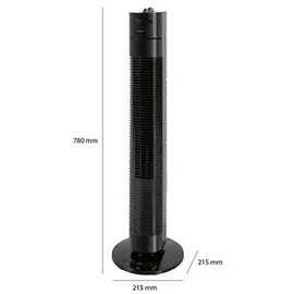 Clatronic TVL 3770 78 cm Turmventilator Schwarz