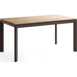WFL GROUP Elan 160 x 76 x 90 cm ausziehbar Eiche braun