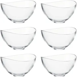 LEONARDO Müslischale Loop 043362, 15cm, Glas, transparent, Set, 6 Stück