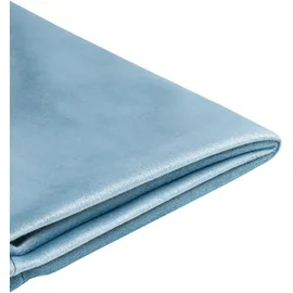 Beliani Bettrahmenbezug Samtstoff FITOU 90 x 200 cm Hellblau