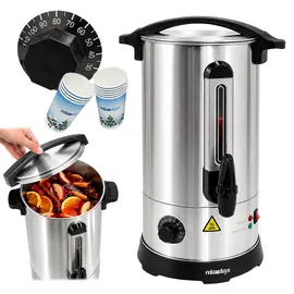 Relaxdays Glühweinkocher 7 l Silber