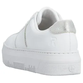Rieker Plateausneaker Silber/Weiß Damen 43