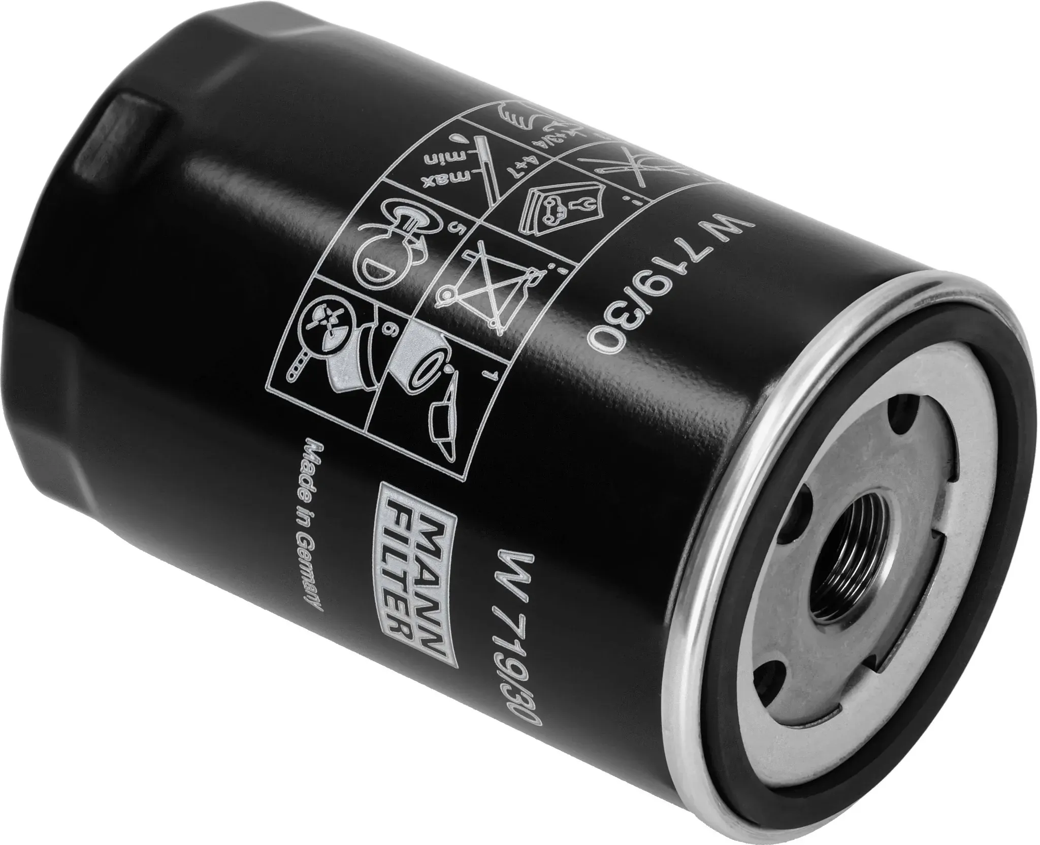 MANN-FILTER Ölfilter w71930 Anschraubfilter 123mm Gewindemaß3/4-16 UNF für VAG VW (SVW)