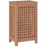 vidaXL Wäschebehälter 35x25x60 cm Massivholz Teak