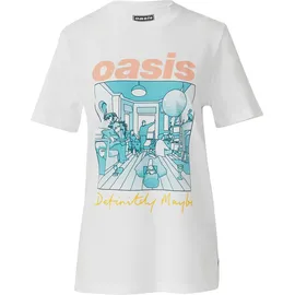 QS Unisex Oasis® Band-Shirt | weiß - M
