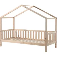 Vipack Dallas mit seitlicher Umrandung 90 x 200 cm Liegefläche, Natur