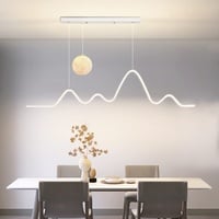 LED Pendelleuchte Esstisch Dimmbar Hängelampe Küchenlampen Modern Höhenverstellbar Wohnzimmer Kronleuchter Ring Design Hängeleuchte