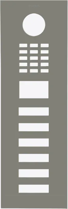 DoorBird D2106V Frontblende Betongrau, Edelstahl, pulverbeschichtet, seidenmatt