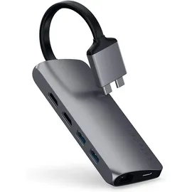 Satechi Dual Multimedia Adapter - Schwarz