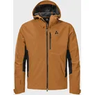 Outdoorjacke SCHÖFFEL "Mountain Softshell Jk Style Milagle MNS", Herren, Gr. 50, braun (4745, braun), Oberstoff: Aussenseite: 92% Polyester, 8% Elasthan, Innenseite: 100% Polyester; (Membran: Thermoplastisches Polyurethan); Oberstoff Einsatz: 92% Polyester, 8% Elasthan, regular fit, Jacken