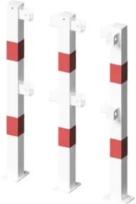 Schake Pfosten 70 x 70 mm Mittelpfosten für Ober- und Knieholm + Bodenplatte 100 x 150 mm