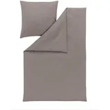Estella Bettwäsche Atelier, taupe Textil, Uni 200x220 cm, - Oeko-Tex®, Schlaftextilien, Bettwäsche, Bettwäsche, Jersey-Bettwäsche