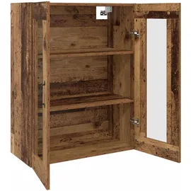 vidaXL Wandmontierte Schränke 2 pcs Altholz 69,5 x 34 x 90 cm