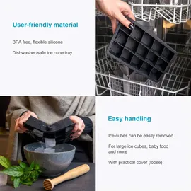 Intirilife 1x Eiswürfelform - 15 Fächern à Gr.: onesize