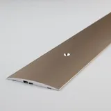 PROVISTON | Übergangsprofil | Aluminium eloxiert | Bronze Hell | Breite 58 mm | Höhe 4 mm | Länge 1000 mm | Gebohrt | Übergangsschiene | Übergangsleiste | Bodenprofil | Abdeckleiste | 1 Stück