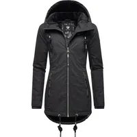 Ragwear Damen warme Winterjacke kurz wasserdicht mit Kapuze Zuzka Winter Black22 Gr. L - L