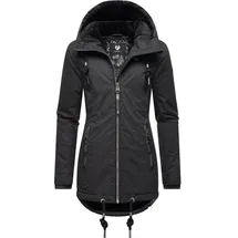 Ragwear Damen warme Winterjacke kurz wasserdicht mit Kapuze Zuzka Winter Black22 Gr. L - L