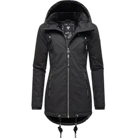 Ragwear Damen warme Winterjacke kurz wasserdicht mit Kapuze Zuzka Winter Black22 Gr. L - L