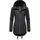Ragwear Damen warme Winterjacke kurz wasserdicht mit Kapuze Zuzka Winter Black22 Gr. L - L