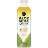 Allgroo Aloe Vera Drink - Erfrischendes Aloe-Vera-Getränk - Geschmacksrichtung: Yuzu und Zitrone mit Fruchtfleisch - Einwegpfand, Vorteilspack (12 x 500 ml)