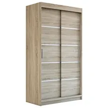 A&J MöbelLand Schiebetürenschrank PARIS 120 x 215 x 59,5 cm Sonoma