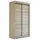 A&J MöbelLand Schiebetürenschrank PARIS 120 x 215 x 59,5 cm Sonoma
