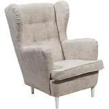 ed lifestyle Sessel HANS Webstoff 75 x 103 x 80 cm Beige