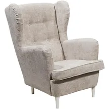 ed lifestyle Sessel HANS Webstoff 75 x 103 x 80 cm Beige